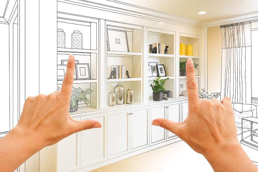 Transform Your Living Space The Art of Painting BuiltIn Shelves